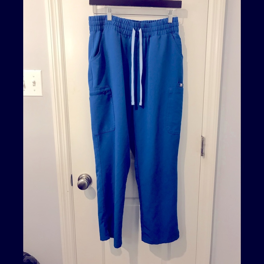 FIGS High waisted Yola skinny scrub pants royal blue Size LP
